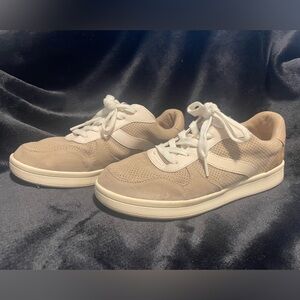 Old Navy Women’s Sneakers Size 6 | Pale Pink Cream White Tennis Casual Shoes